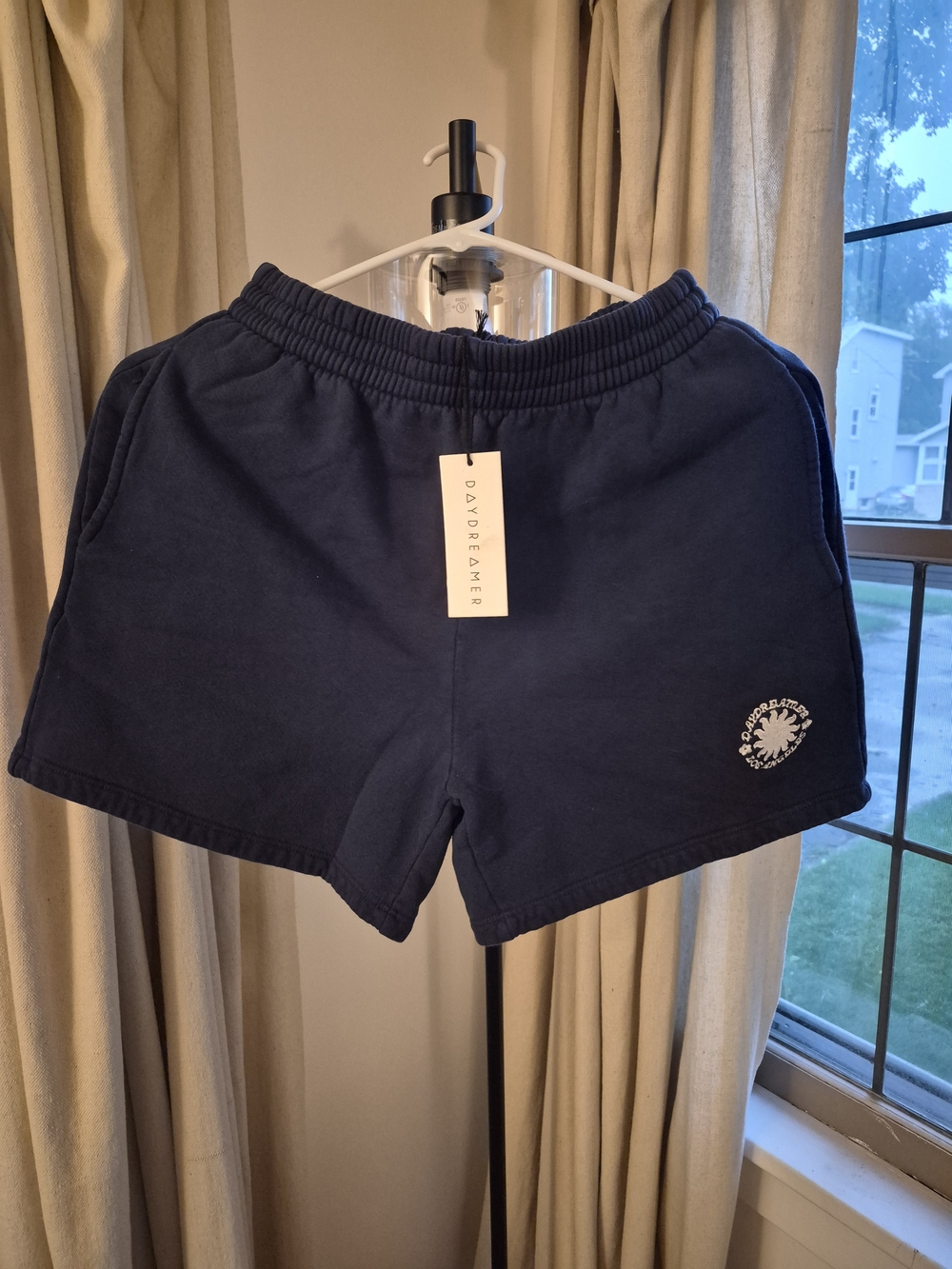 NWT Daydreamer Vintage Navy Elastic-Waist Women's Sweat Shorts